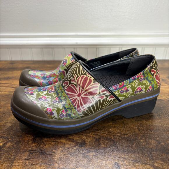 Dansko Floral Multicolor Mules - Picture 3 of 14